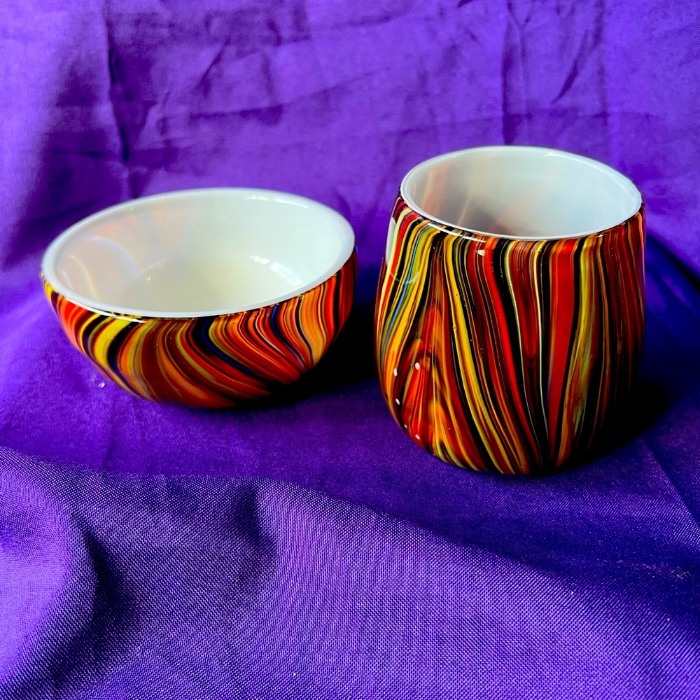 Missoni for Target Glass Candy/Nut Bowl and Glass/Votive Holder.